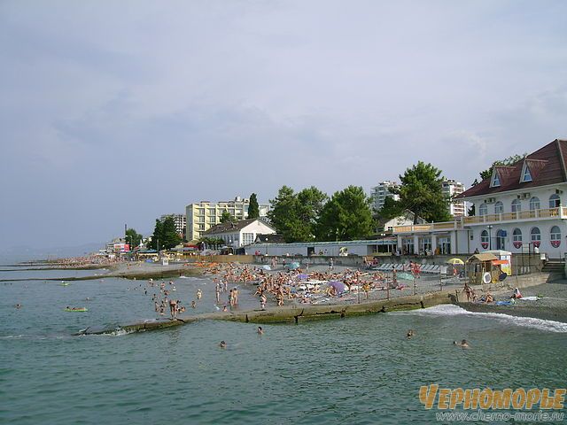 Пляж в Адлере - Чайка