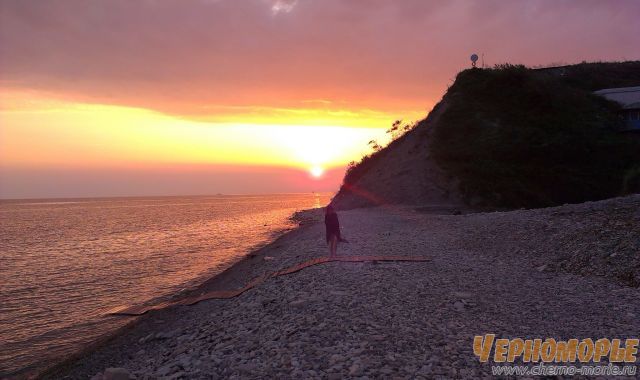 Закат на море в Вишневке - 2013 год