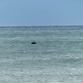 Лодка в зимнем море Алушты