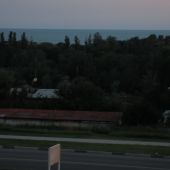 Вечернее Черное море в Витязево - вид с балкона