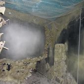 Часть корабля поднятого со дна в музее катастроф в Малореченском
